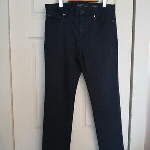 Banana republic size 33 x 32 men's black pants